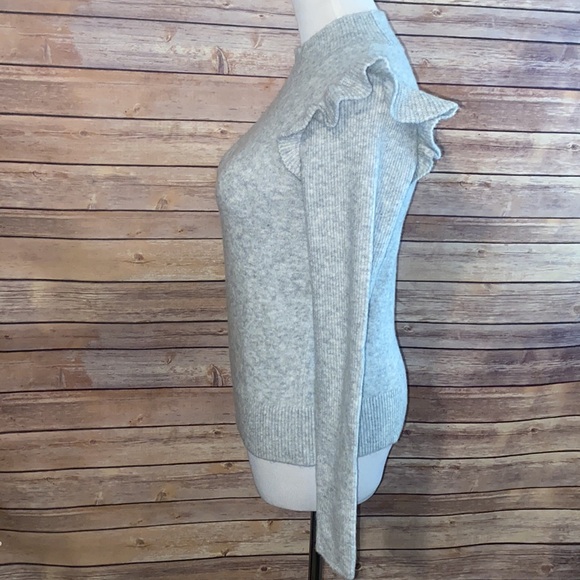 NWT Loft Ruffle Detailed Turtleneck Sweater - Picture 3 of 7